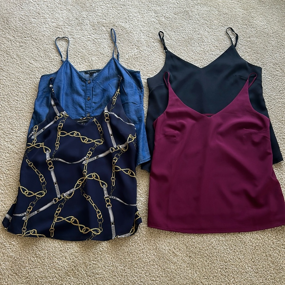 Lot of 4 Banana Republic cami tops.  All size XS. All EUC